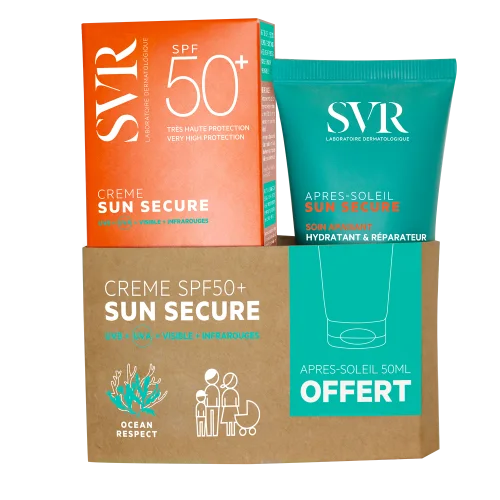 SVR Sun Secure Crème SPF50+ 50ml + Lait Après-Soleil 50ml OFFERT