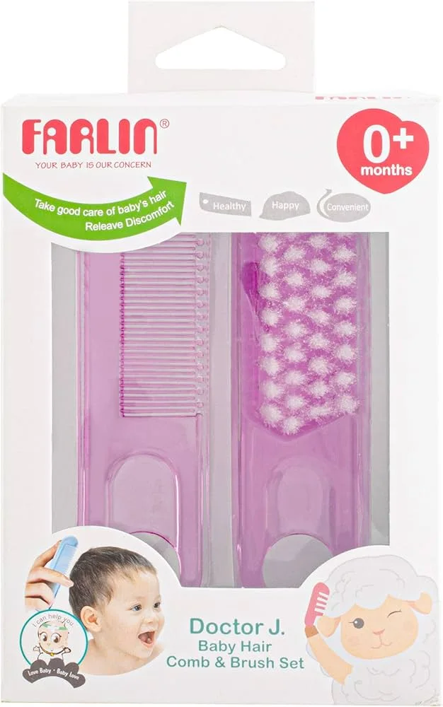 FARLIN - Brosse et peigne pour bébé