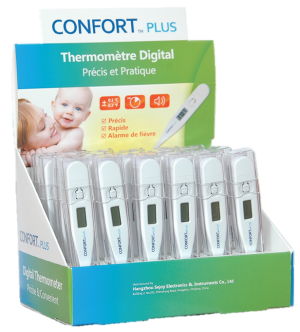 Thermomètre digital avec embout flexible CONFORT PLUS