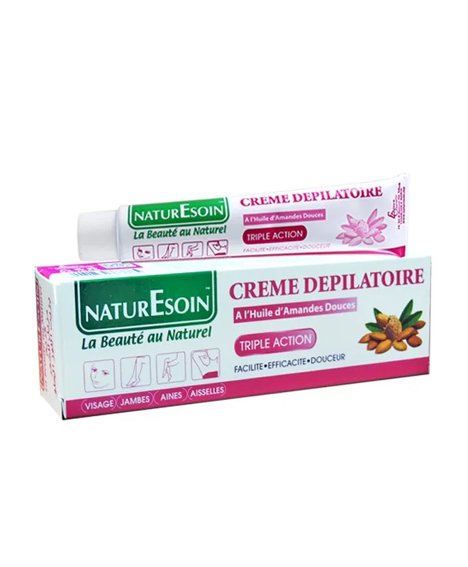 NATURESOIN Crème Dépilatoire 50ml - Huile d'Amandes douces