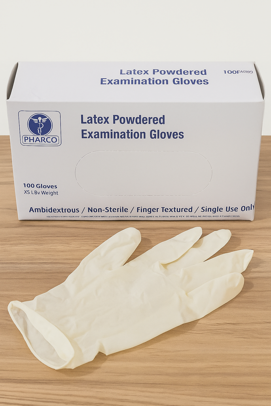 Gants d’examen en latex poudrés – PHARCO