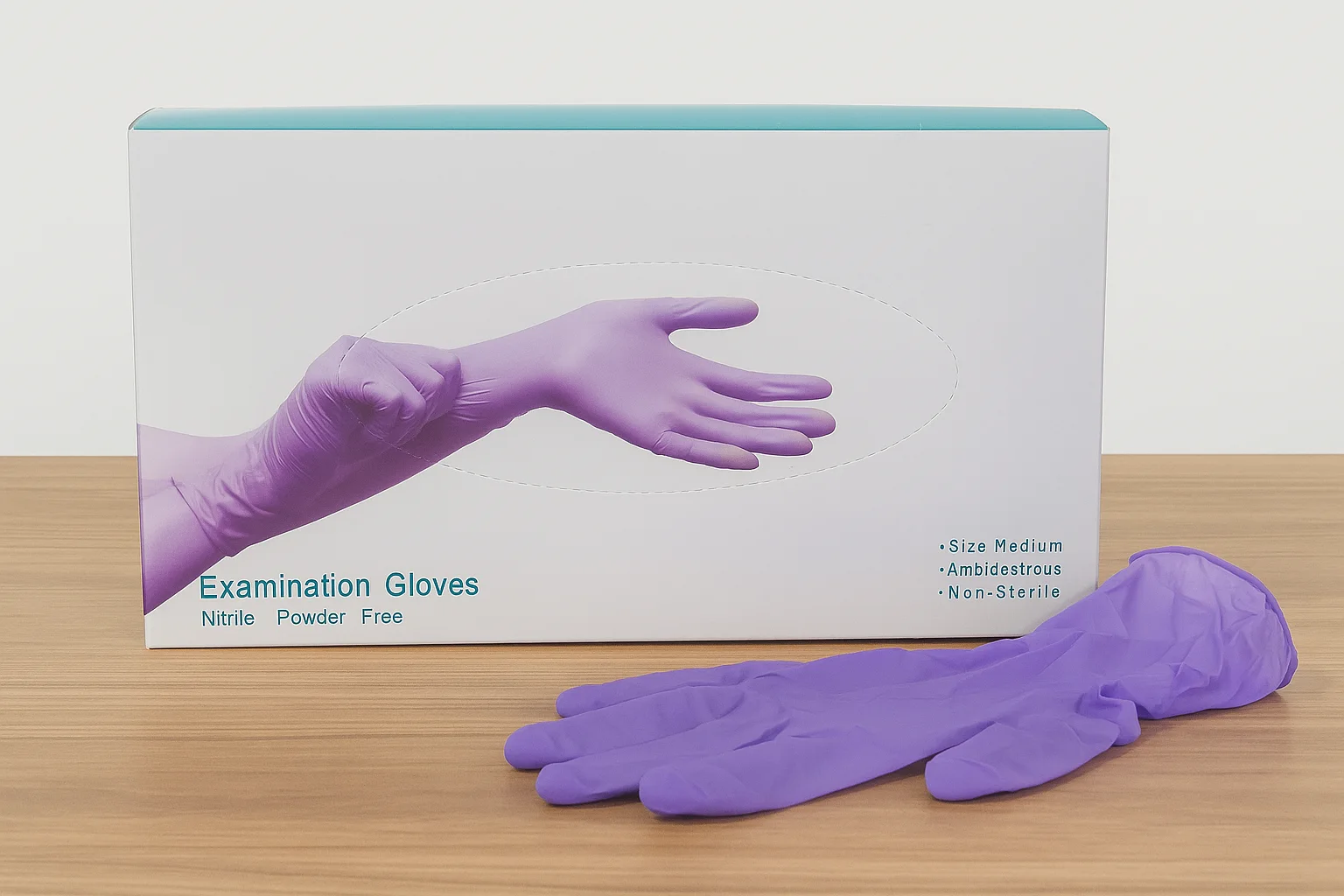 GANTS NITRILE EXAMINATION PURPLE