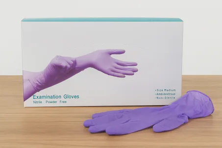 GANTS NITRILE EXAMINATION PURPLE