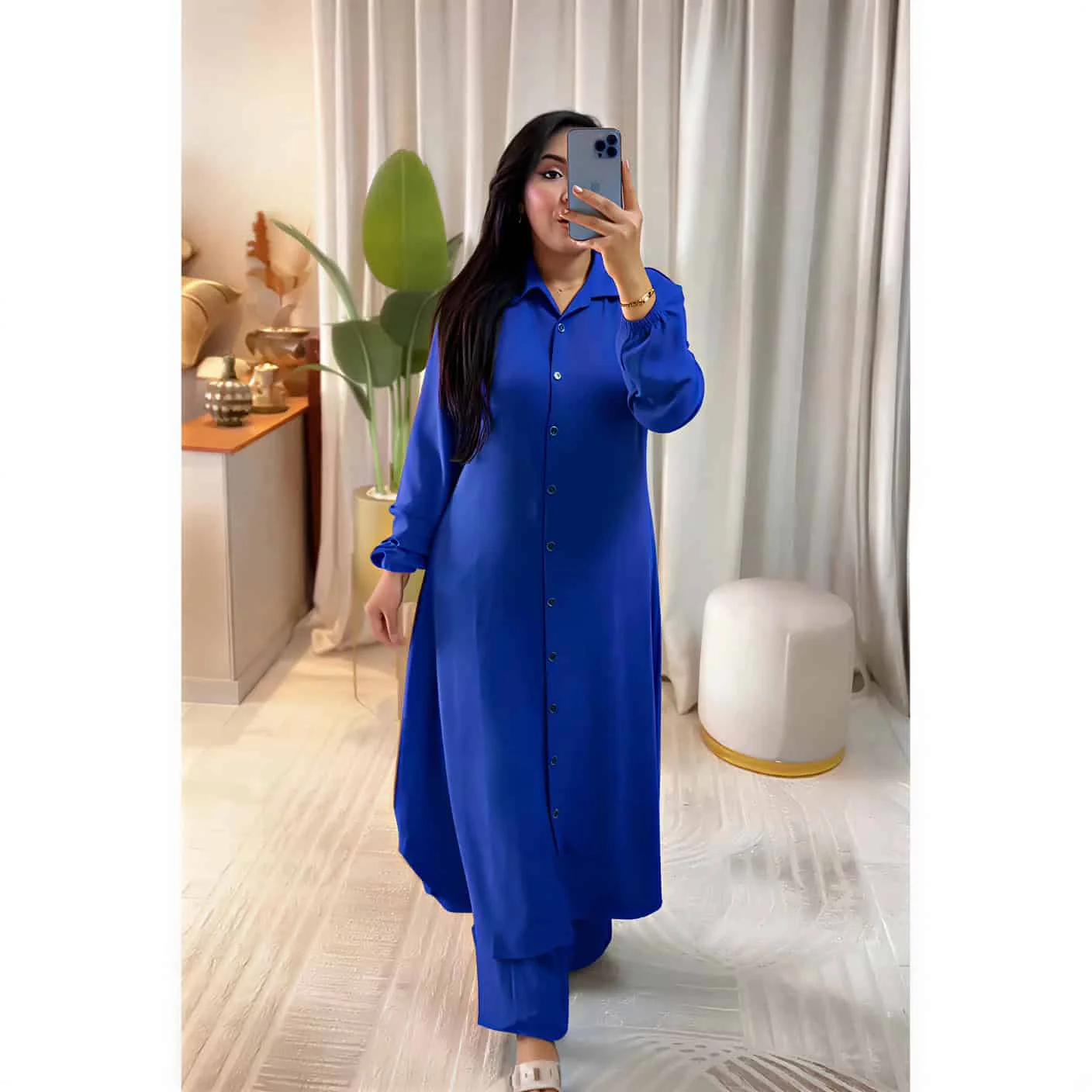 Ensemble Femme Chic (Chemise Longue & Pantalon)
