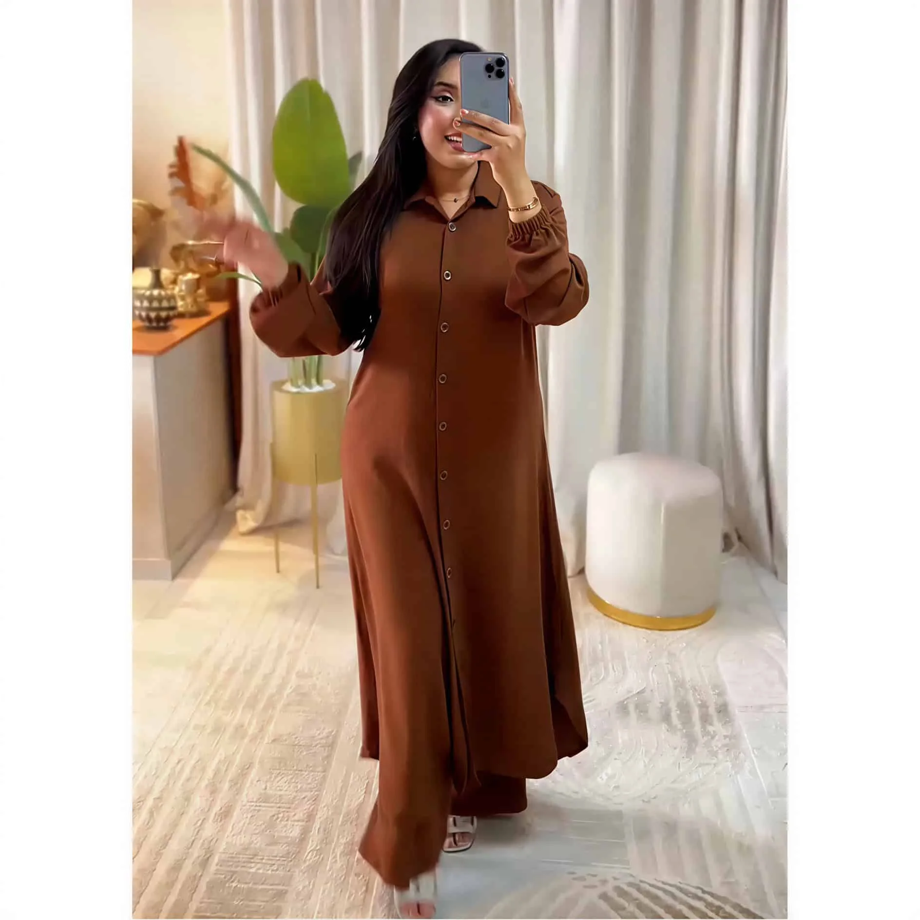 Ensemble Femme Chic (Chemise Longue & Pantalon)