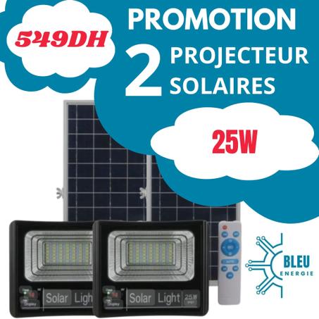 Projecteur solaire 25w