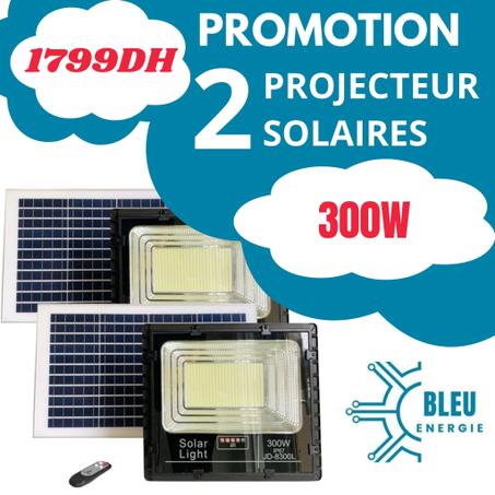 Projecteur solaire 300W