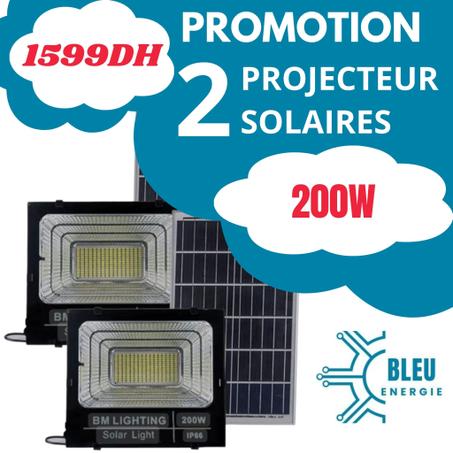 Projecteur solaire 200W