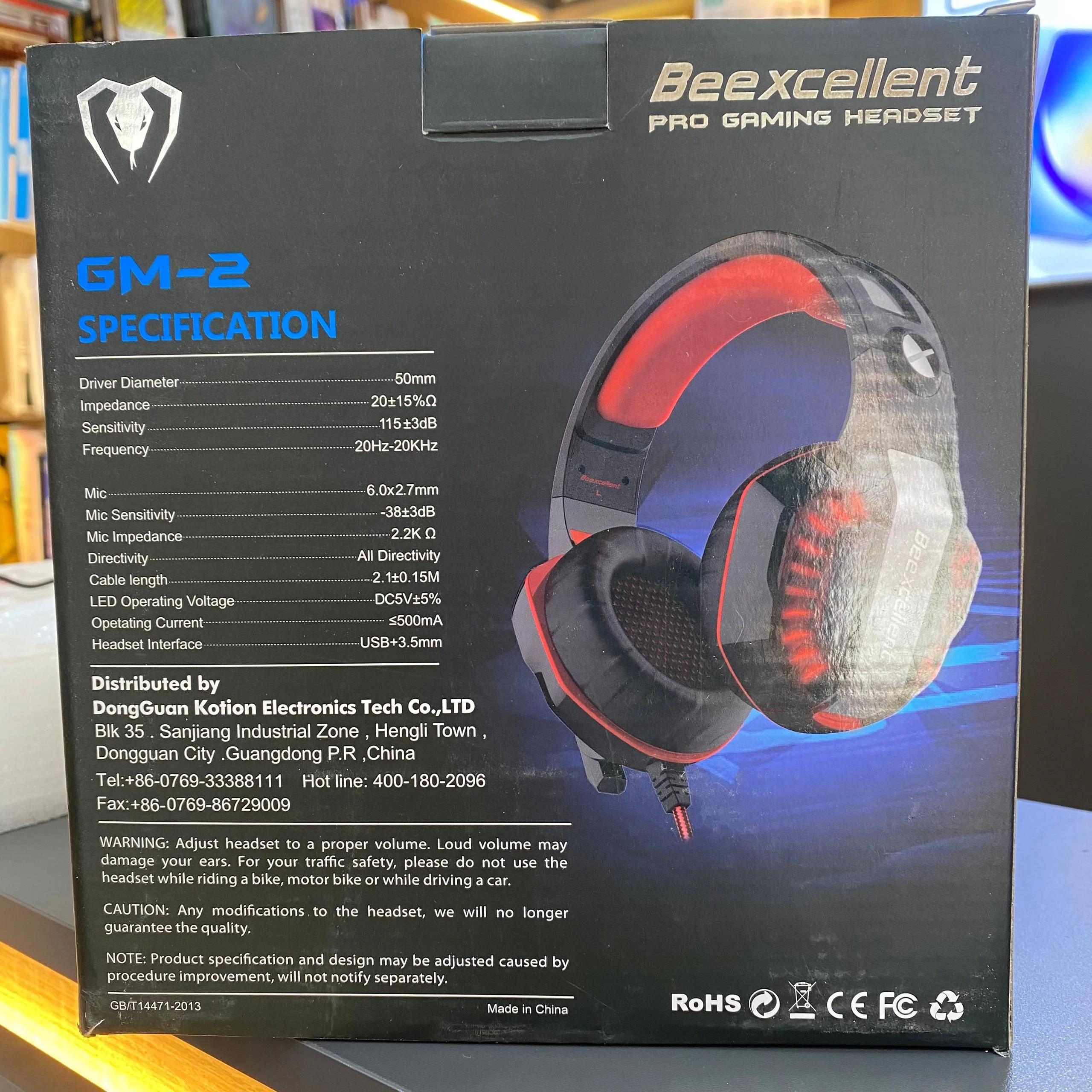 Beexcellent GM-2 Pro Gaming Casque