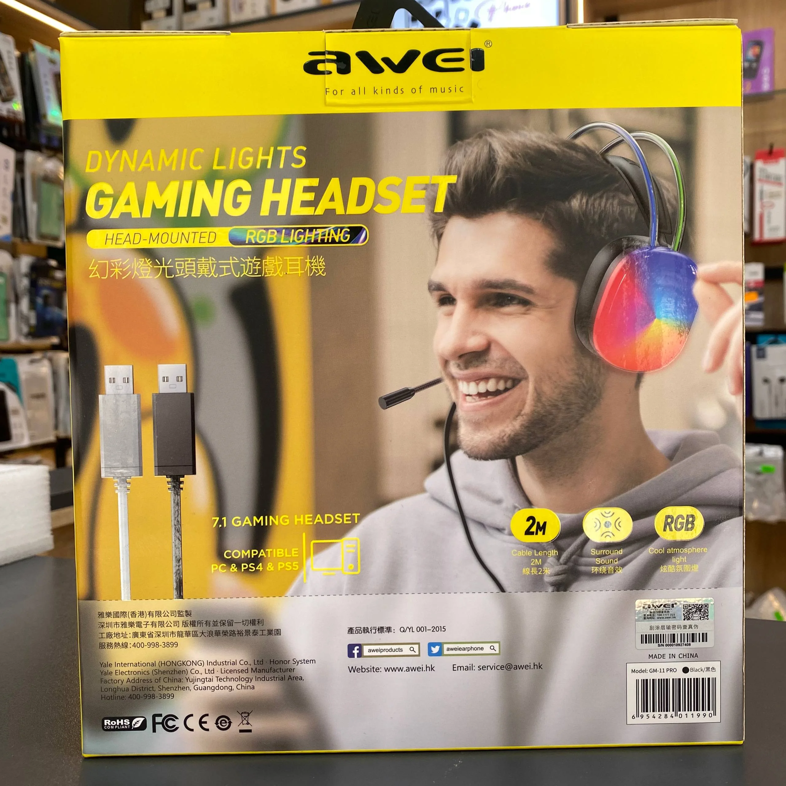 Casque Gaming awei ORIGINAL