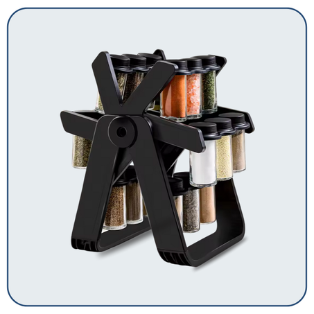 Rotating spice organizer kitchen