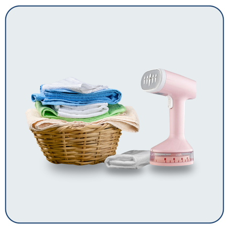 Portable Garment Steam Iron (Pink)