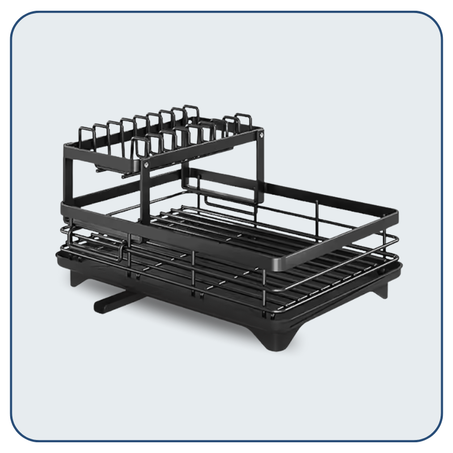 رف تجفيف الأطباق المتعدد الوظائف