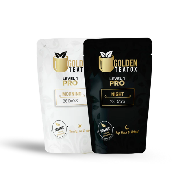 شاي التخسيس Golden Teatox  المستوى 1  PRO