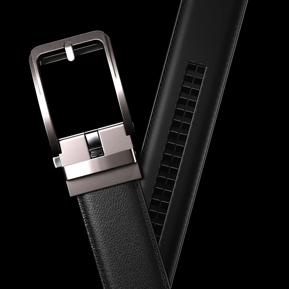 حزام رجالي فاخر بدون ثقوب { أسود } – ضبط أوتوماتيكي ودقة عالية ⚡ توصيل مجاني