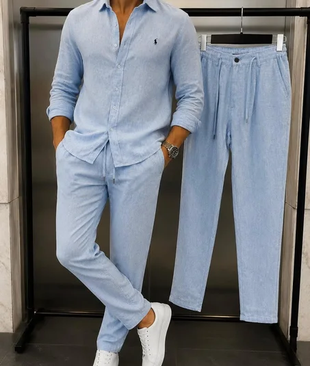 Ensemble polo en lin