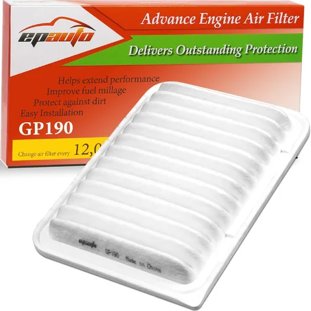 EPAuto GP190 (CA10190) Filtro de aire de motor, repuesto para Toyota Corolla 1.8L, Yaris, Matrix, Scion iM, xD, Pontiac Vibe - Compatible con modelos seleccionados 2006-2019