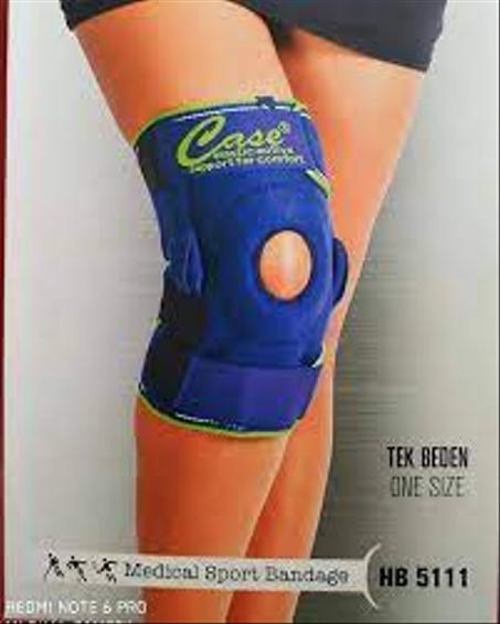 دعامة ركبة مفتوحة مع دعاميات جانبية مقاس موحد من كيس صناعه تركيه