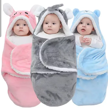 بطانية لفّ دافئة للأطفال – ناعمة، آمنة، ومريحة كحضن الأم 🤱