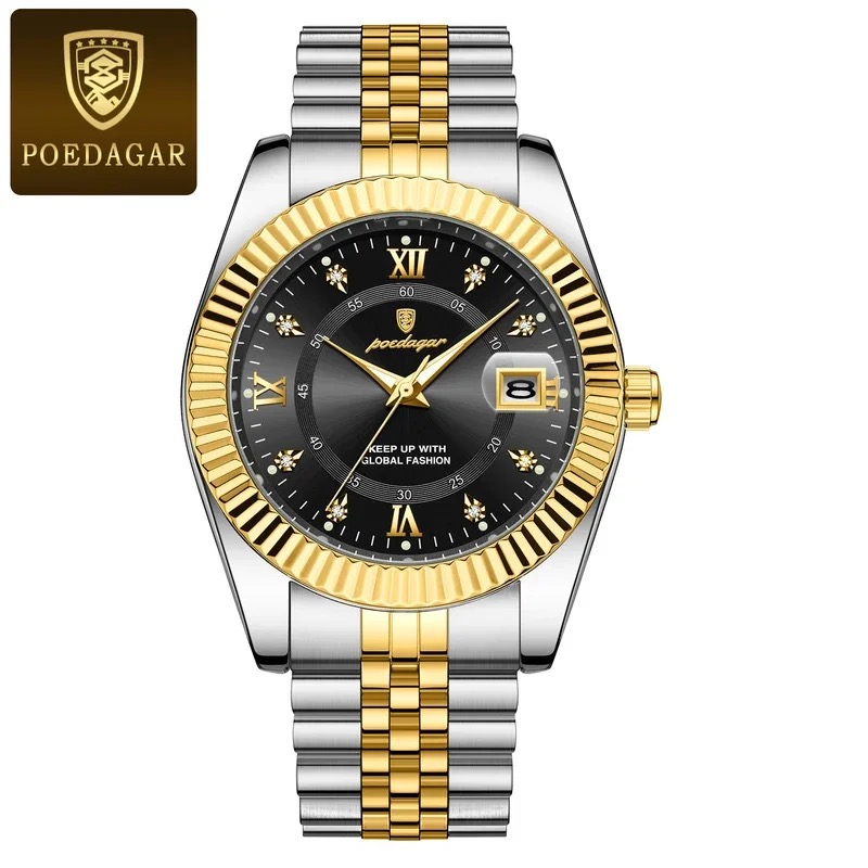 POEDAGAR Luxury Watch Waterproof