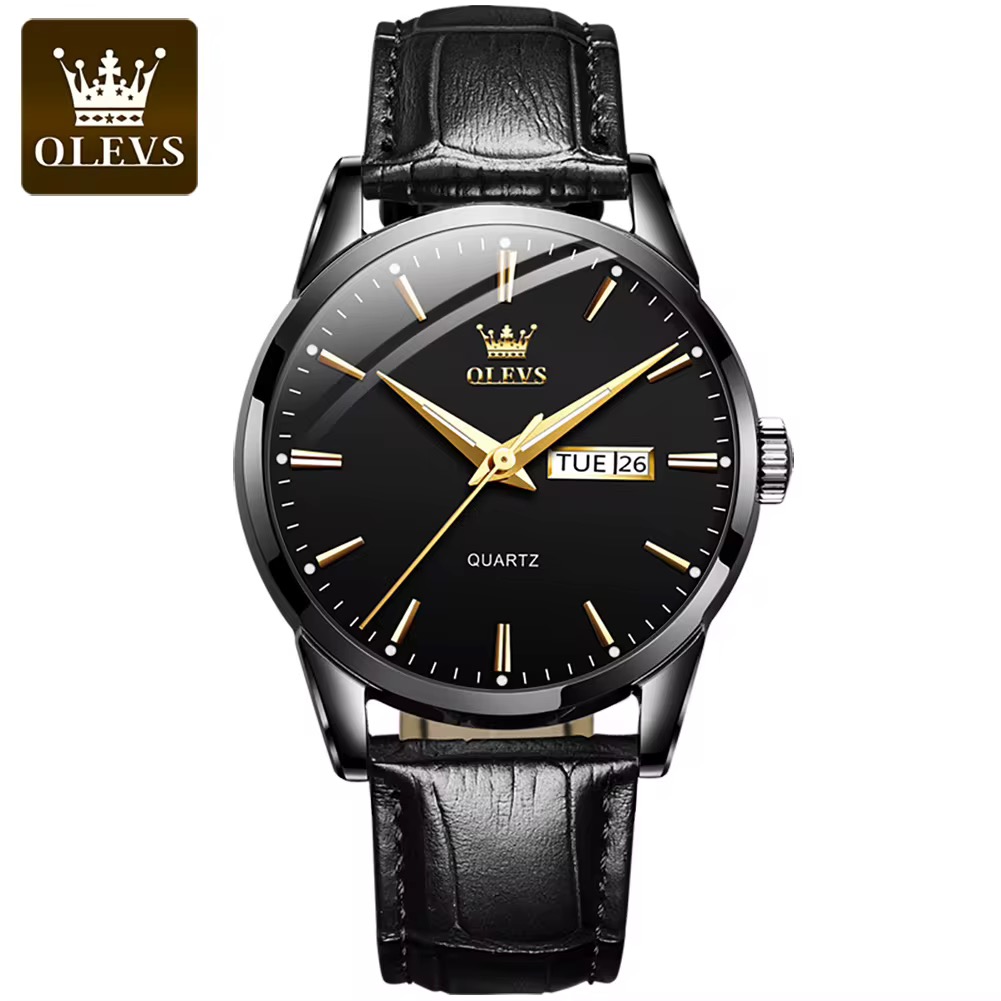 OLEVS Top Brand Watch Waterproof Leather Strap
