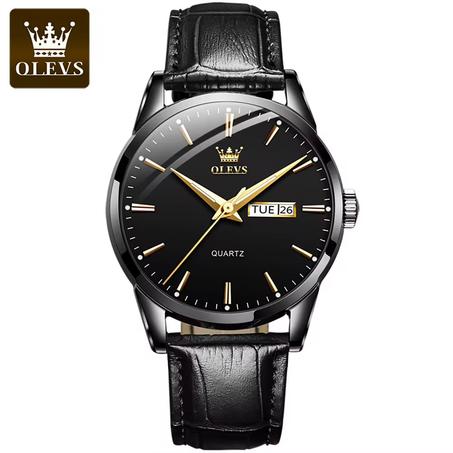 OLEVS Top Brand Watch Waterproof Leather Strap