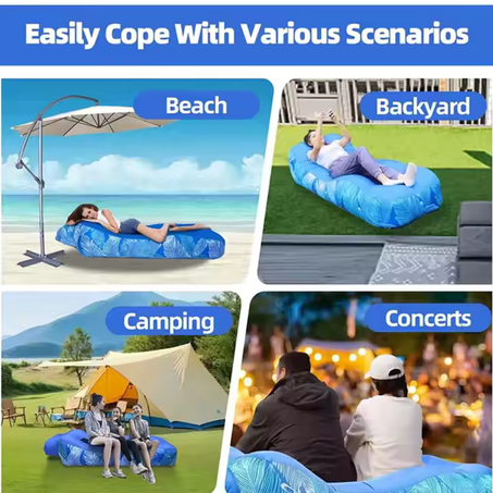 Outdoor Inflatable Sofa Lounger Air Camping Beach