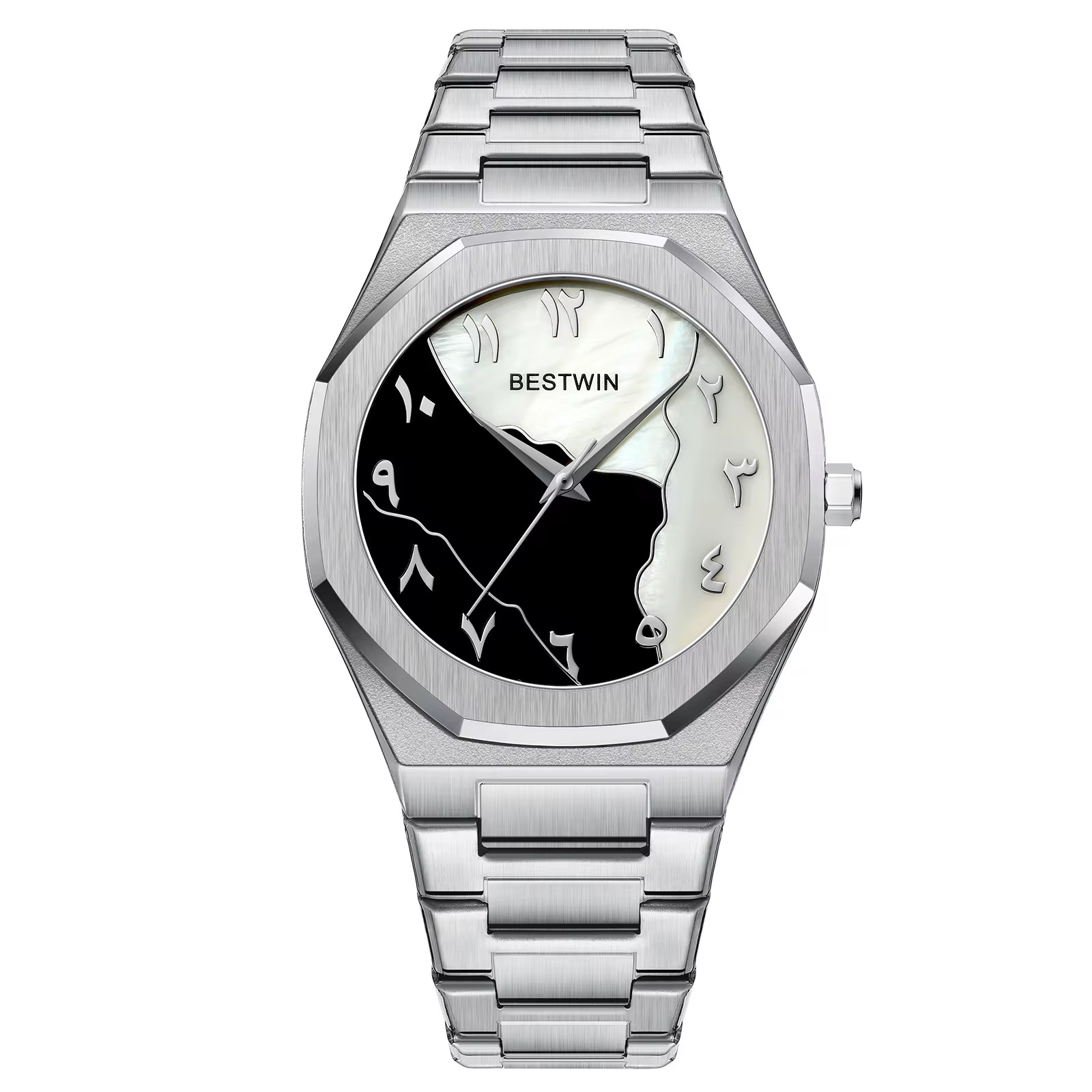 BESTWIN 812BK Watch for Man Casual Arabic Dial