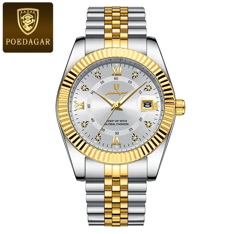 POEDAGAR Luxury Watch Waterproof