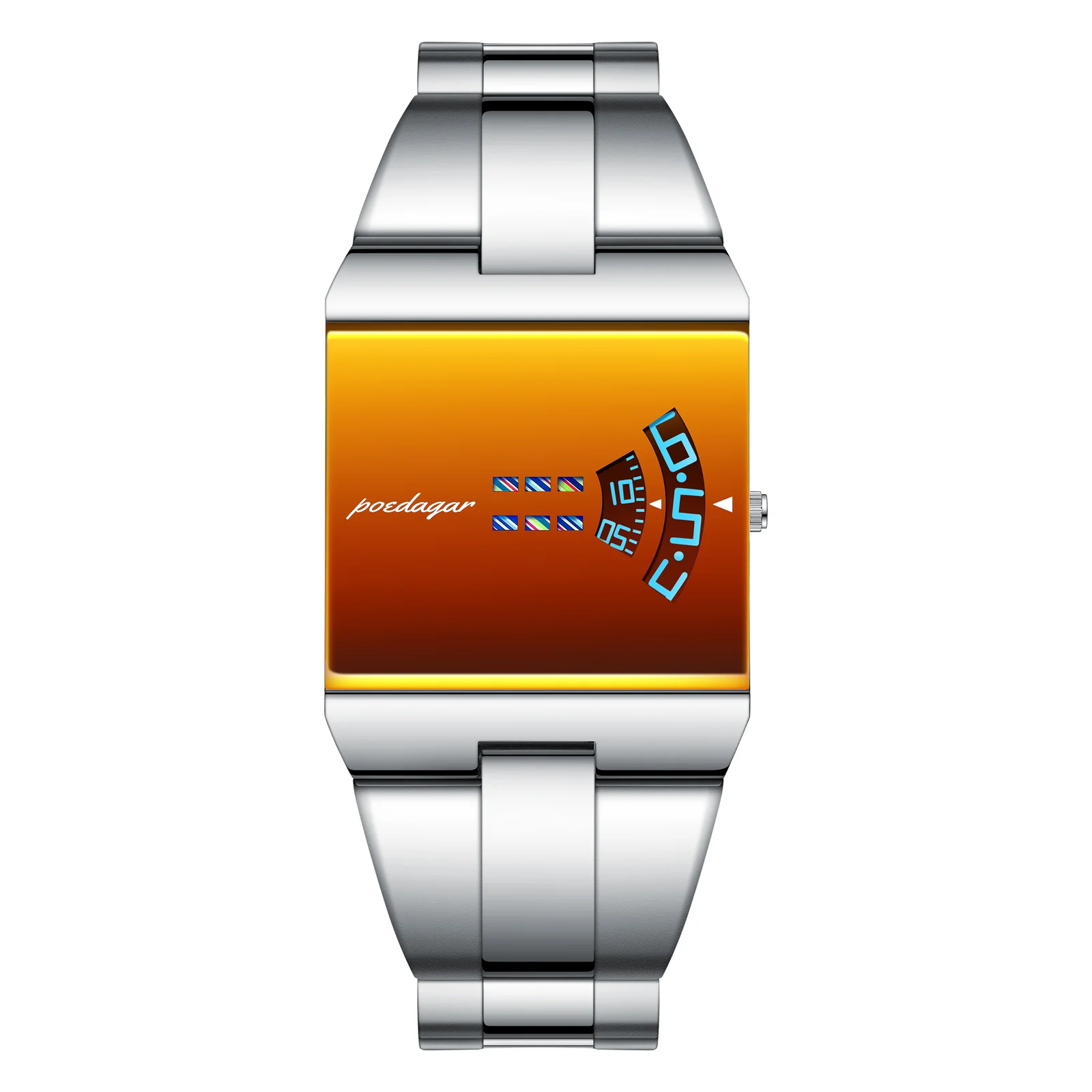 POEDAGAR 857 Top Rectangle Original Men Watch Waterproof