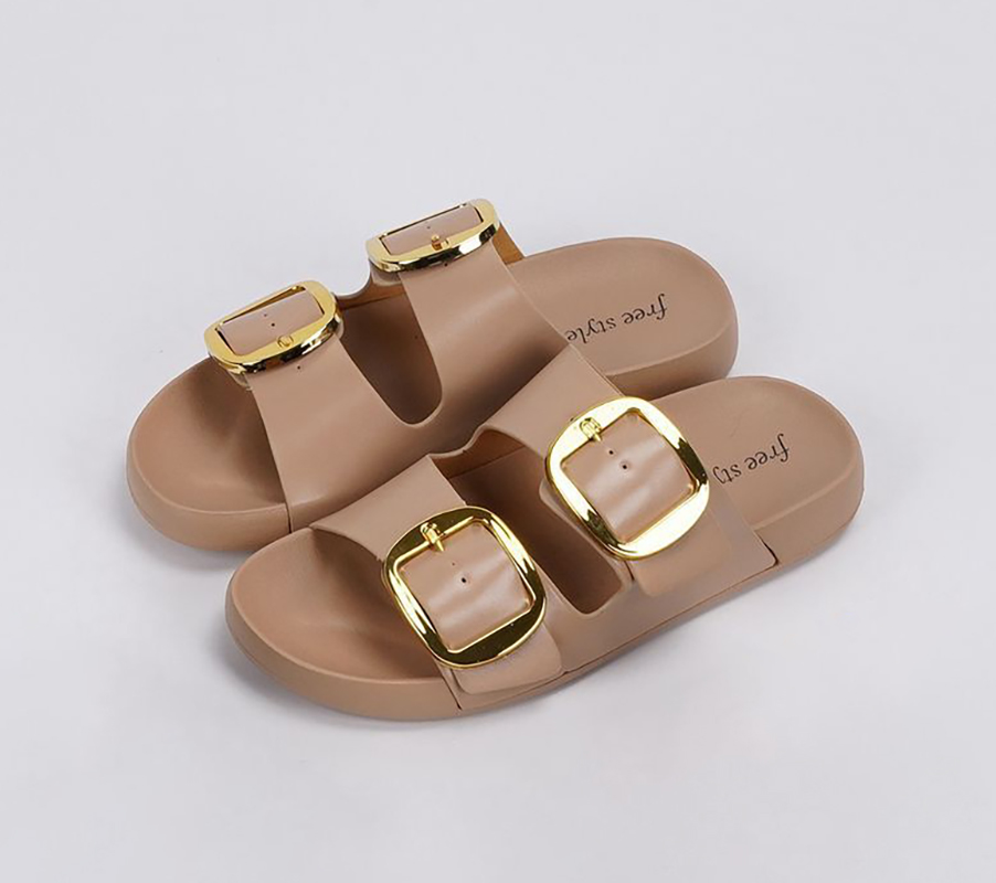 Sandales avec Boucles dorées pour femmes