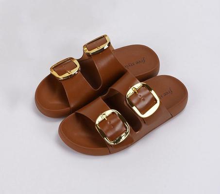 Sandales avec Boucles dorées pour femmes