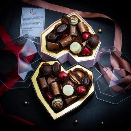Coffrets Cœur de Chocolats Belges 200g – Cadeau d’Amour et de Gourmandise