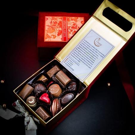 boite de chocolat belges 150 g différentes saveurs