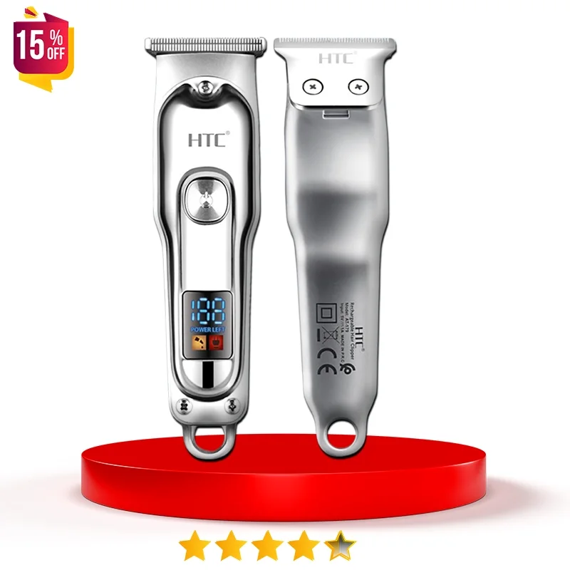 HTC-179 ماكينة  حلاقة كهربائية احترافية قابلة لإعادة الشحن