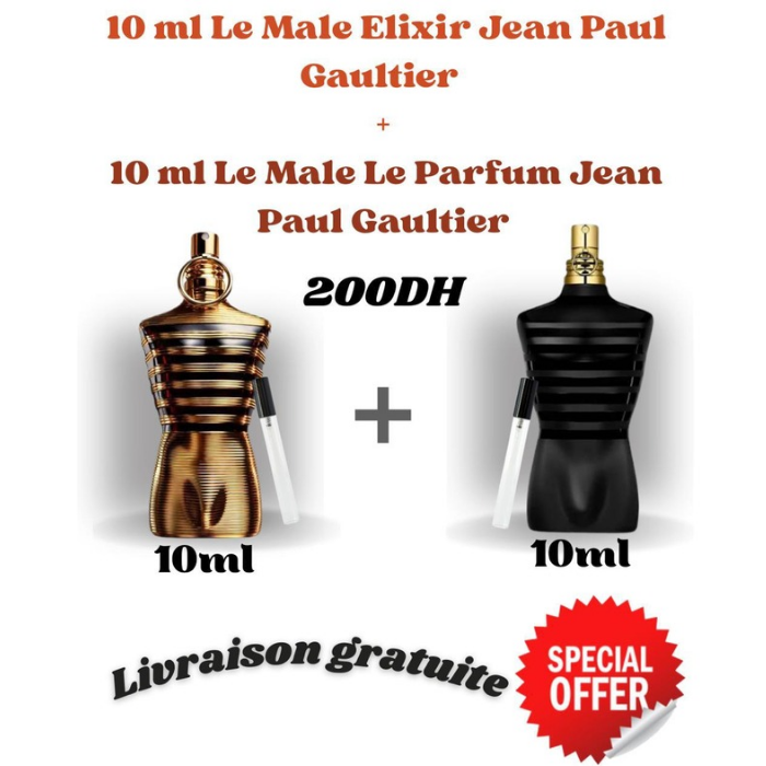 Pack Le male elixir + le male le parfum