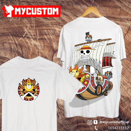 One piece T-shirt Thousand sunny pack front and back