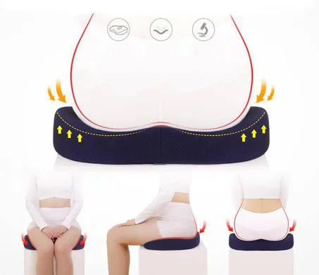 وسادة تقويم العظام - ابق جالسًا لفترة طويلة دون ألم