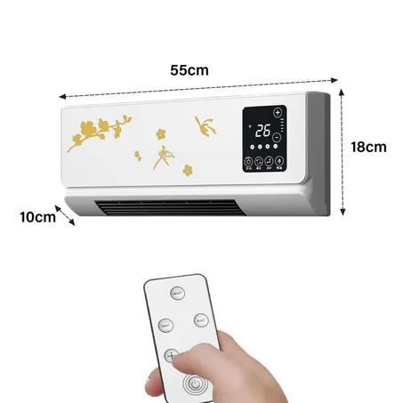 مروحة تهوية صغيرة مثبتة على الحائط مزدوجة الاستخدام للتبريد والتدفئة