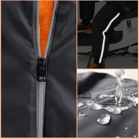 وسادات ركبة دافئة للدراجة النارية، مقاومة للبرودة، حماية ضد الماء