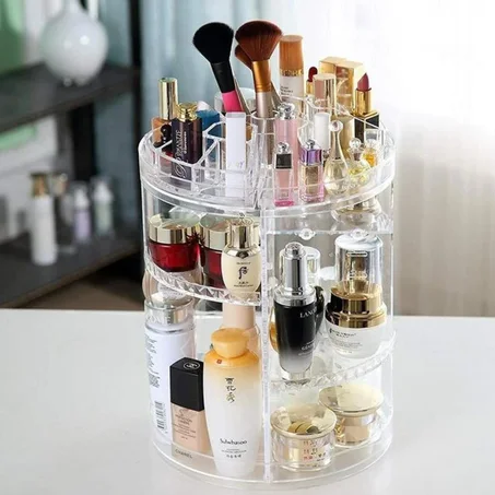 منظم مكياج يدور 360 درجة