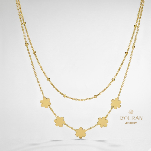 Collier Double Chaîne 
