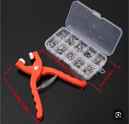 كماشة تثبيت الأزرار البلاستيكية المجوفة