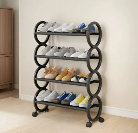 رف الأحذية العصري الدائري (4 طوابق)