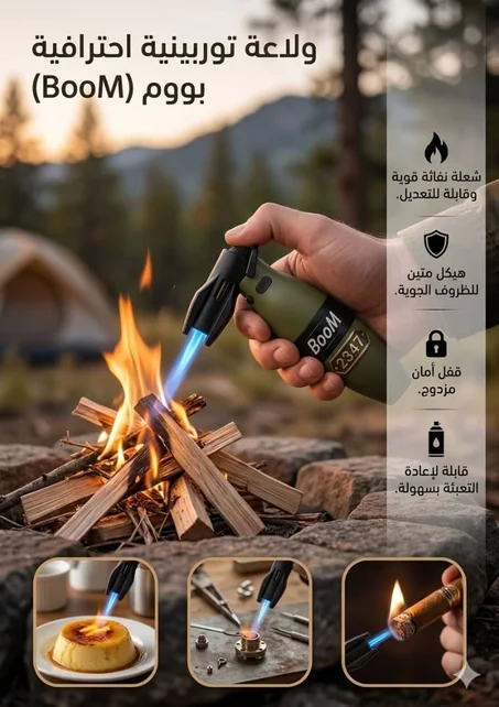 ولاعة اللهب الحديدية