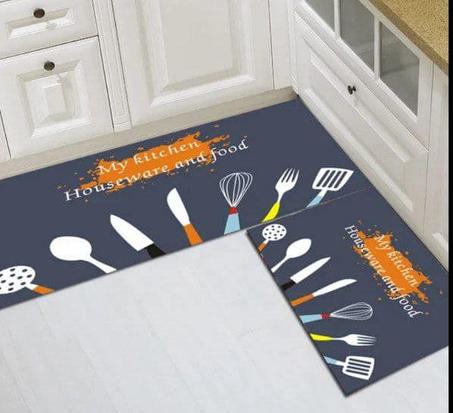قطعتين من سجادة المطبخ المضادة للانزلاق