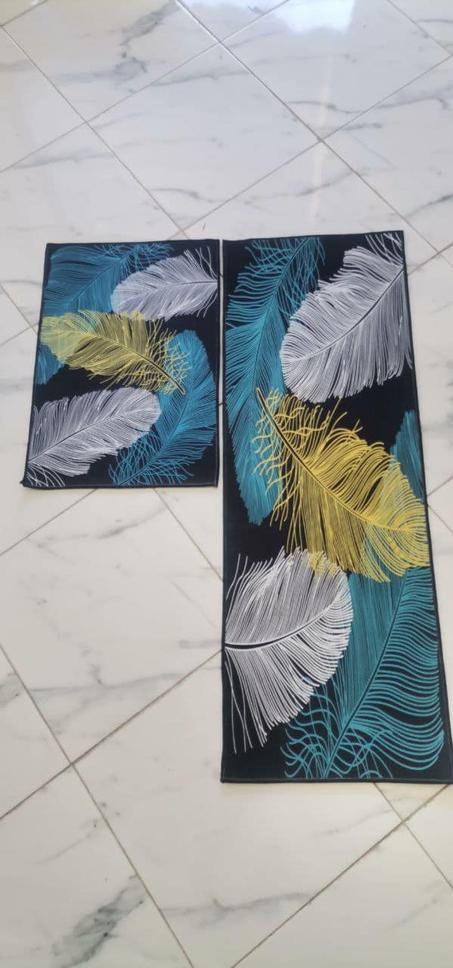 قطعتين من سجادة المطبخ المضادة للانزلاق