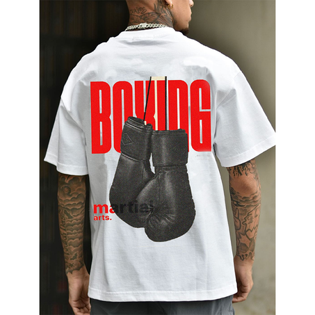 TSHIRT BOXING BLANC