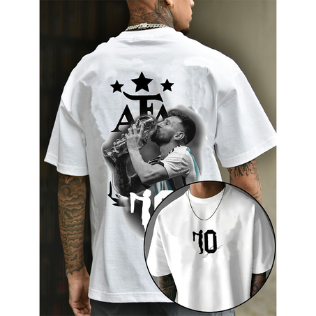 TSHIRT MESSI BLANC