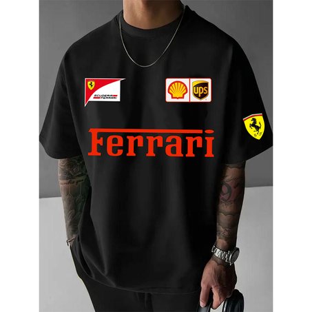 TSHIRT FERRARI NOIR